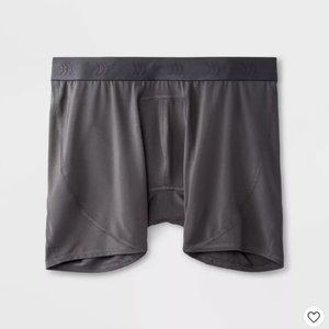 Men's Jersey Mesh Performance Boxer Briefs Gray S